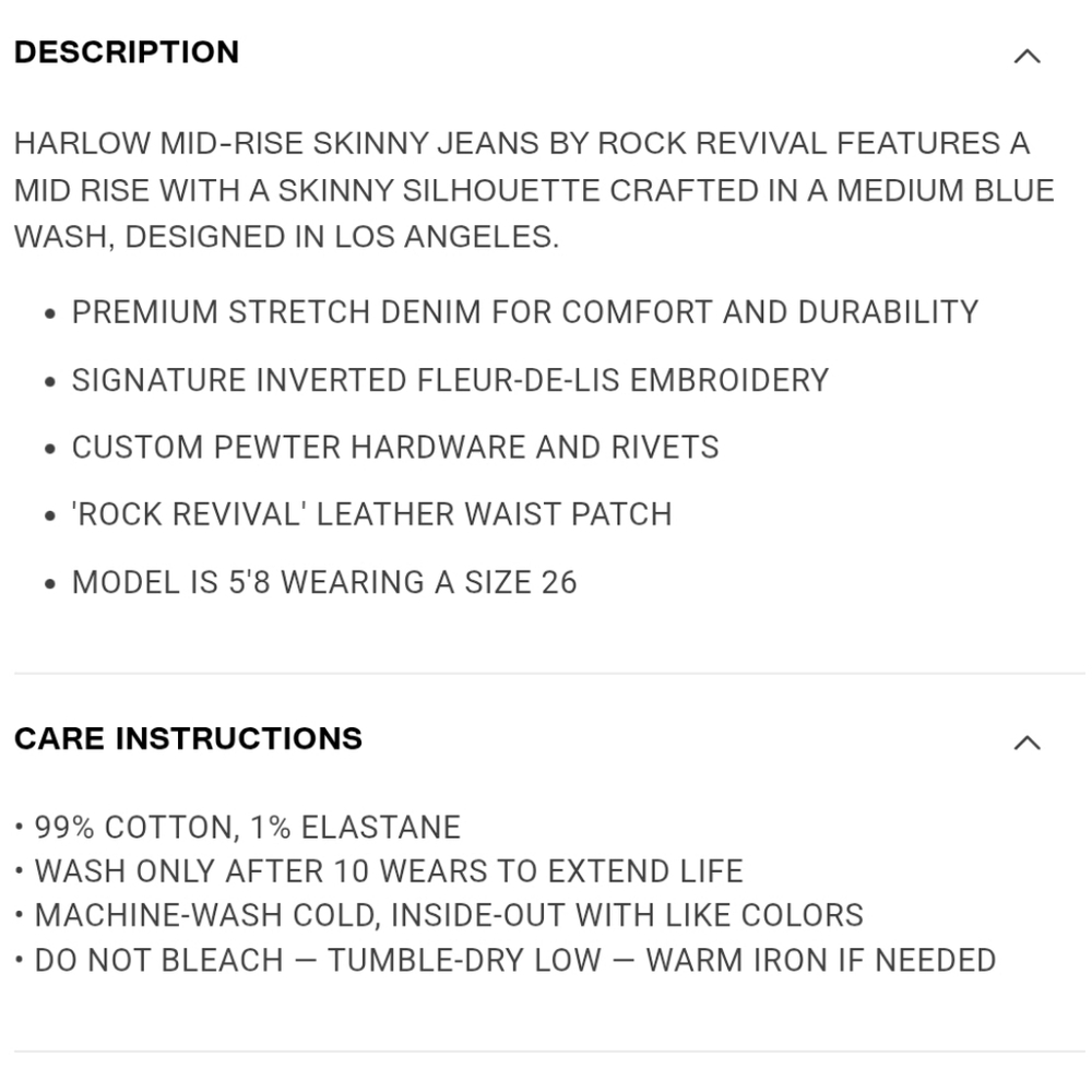 🤘NeW🥰 ROCK REVIVAL HARLOW LIMITED EDITION EMBROIDERED SKINNY JEANS 29 - Picture 11 of 16